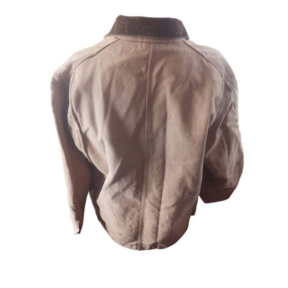 Vintage carhartt Blanket lined Chore coat sandstone Detroit style extra large no - Picture 2 of 3
